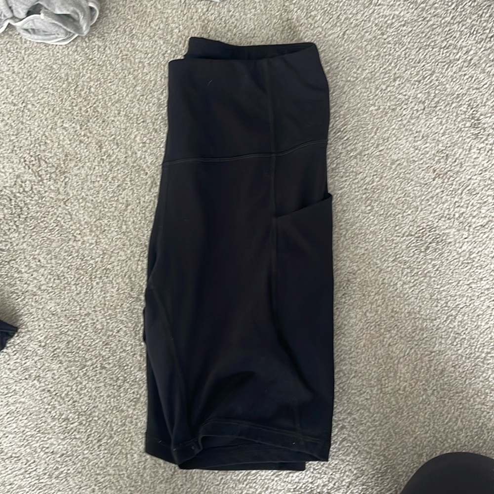 Large black biker shorts worn once